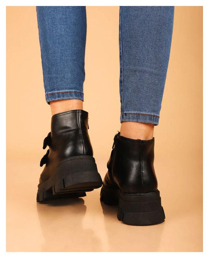 BOTAS MUJER MERCEDES NEGRO - 3