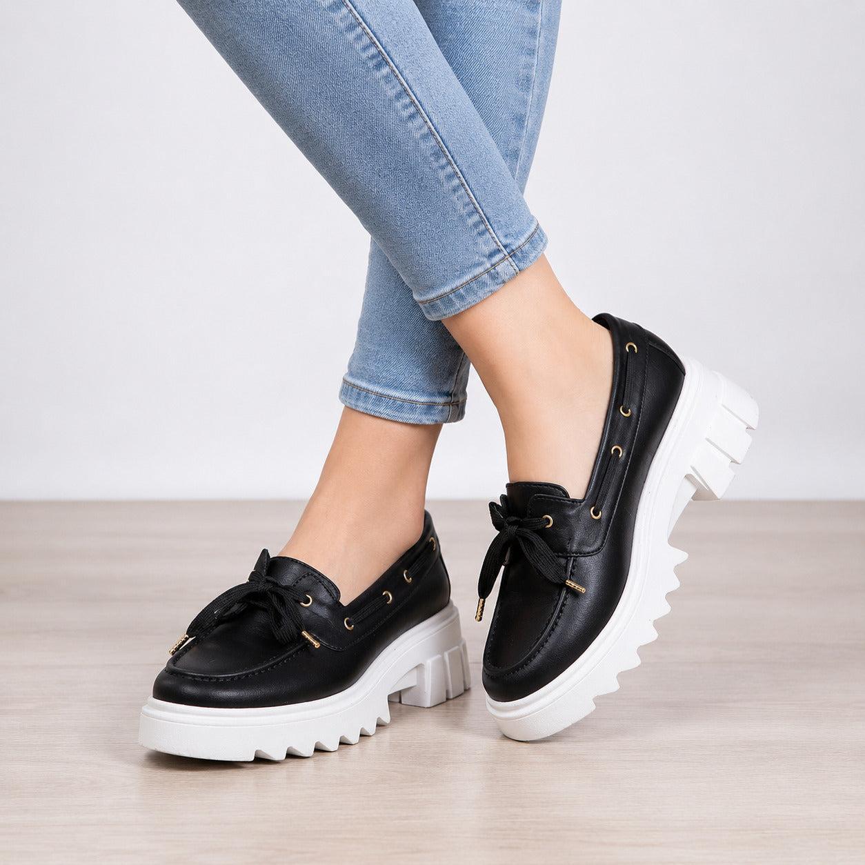 MOCASINES MUJER NAIROBI NEGRO - 1