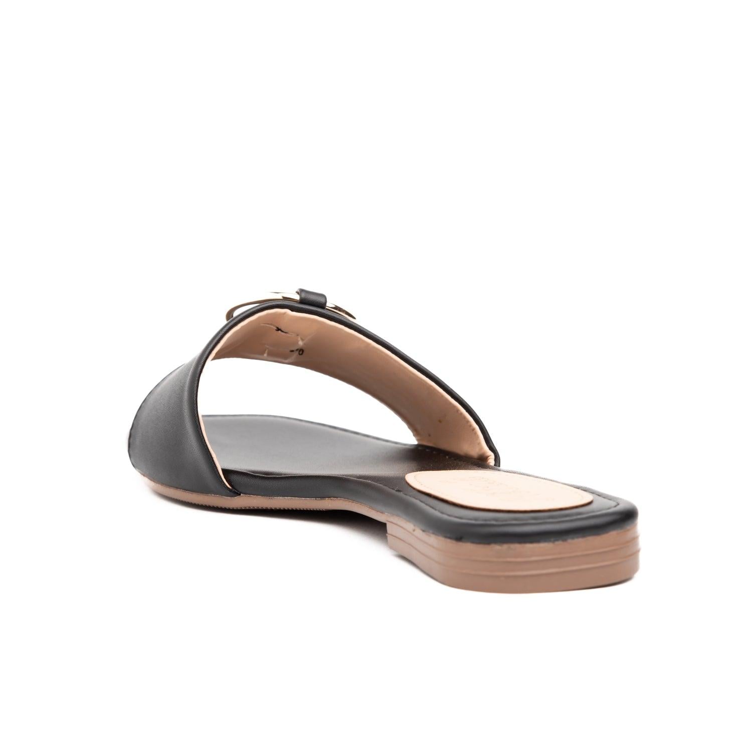 SANDALIAS CASUALES MUJER CIRCULO NEGRO - 4