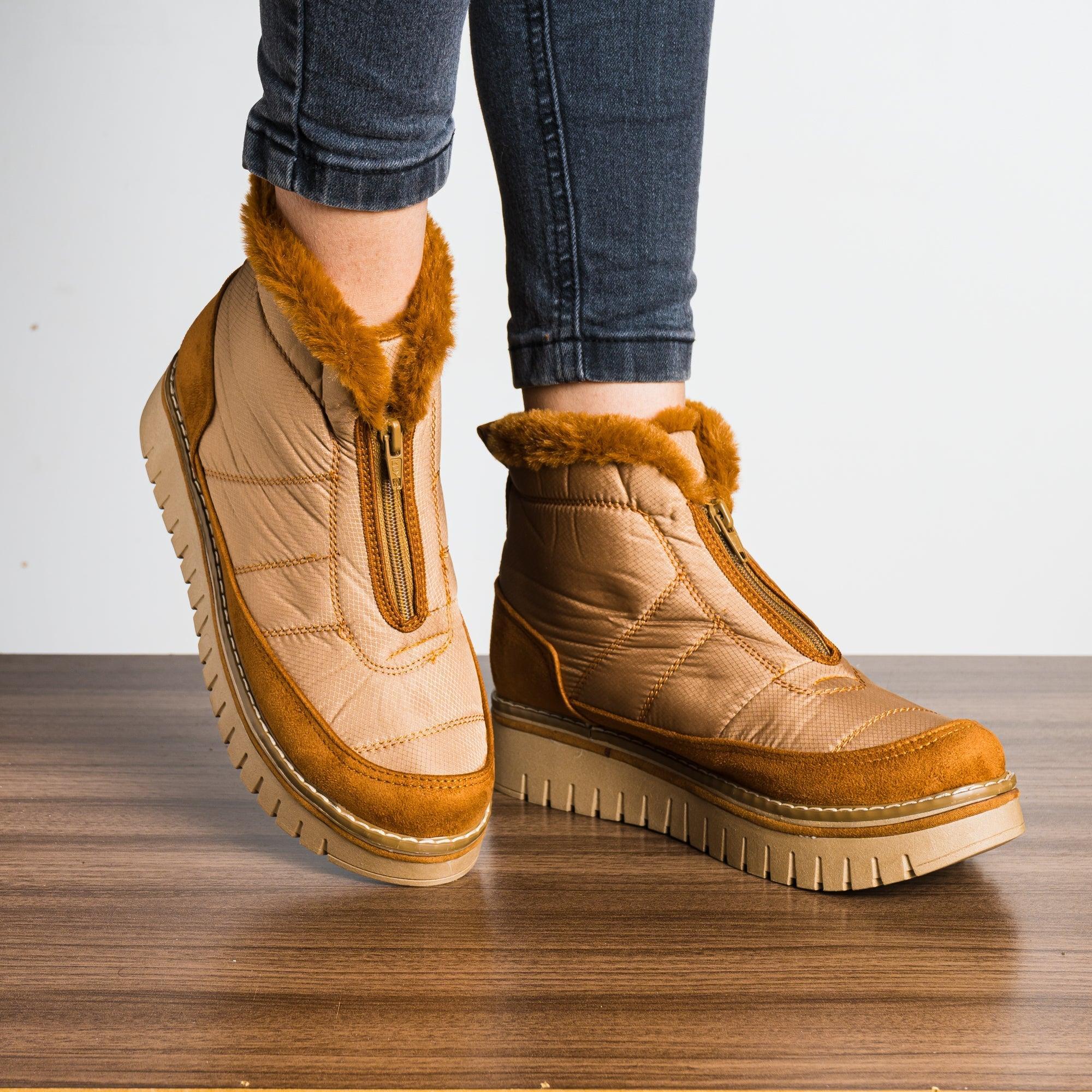 BOTINES MUJER MALAK CAMEL - 1