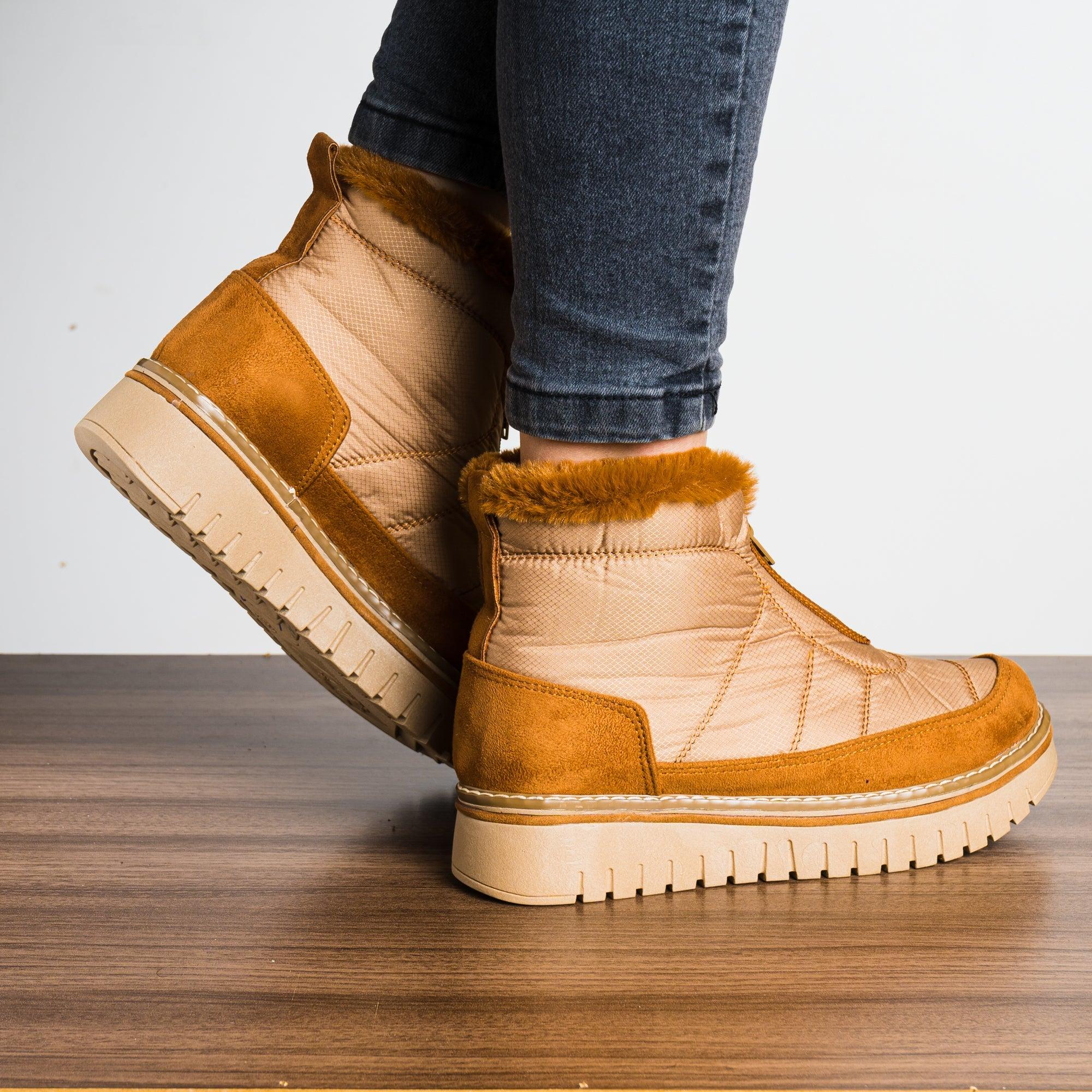BOTINES MUJER MALAK CAMEL - 3