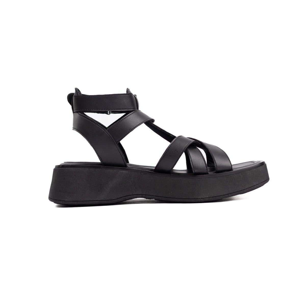 SANDALIAS CASUALES MUJER YANDYT NEGRO - 4