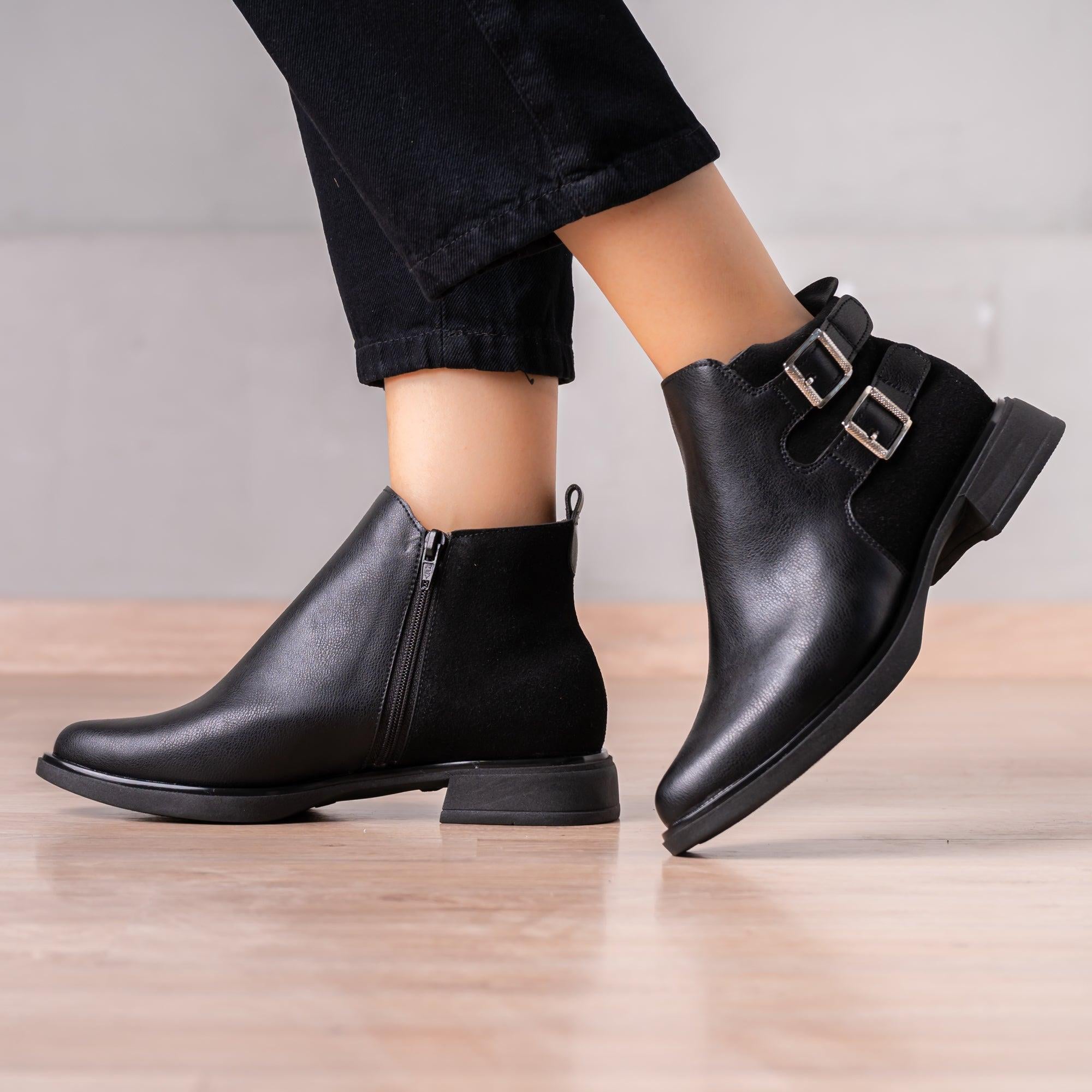 BOTINES MUJER CHENNERTH NEGRO - 1