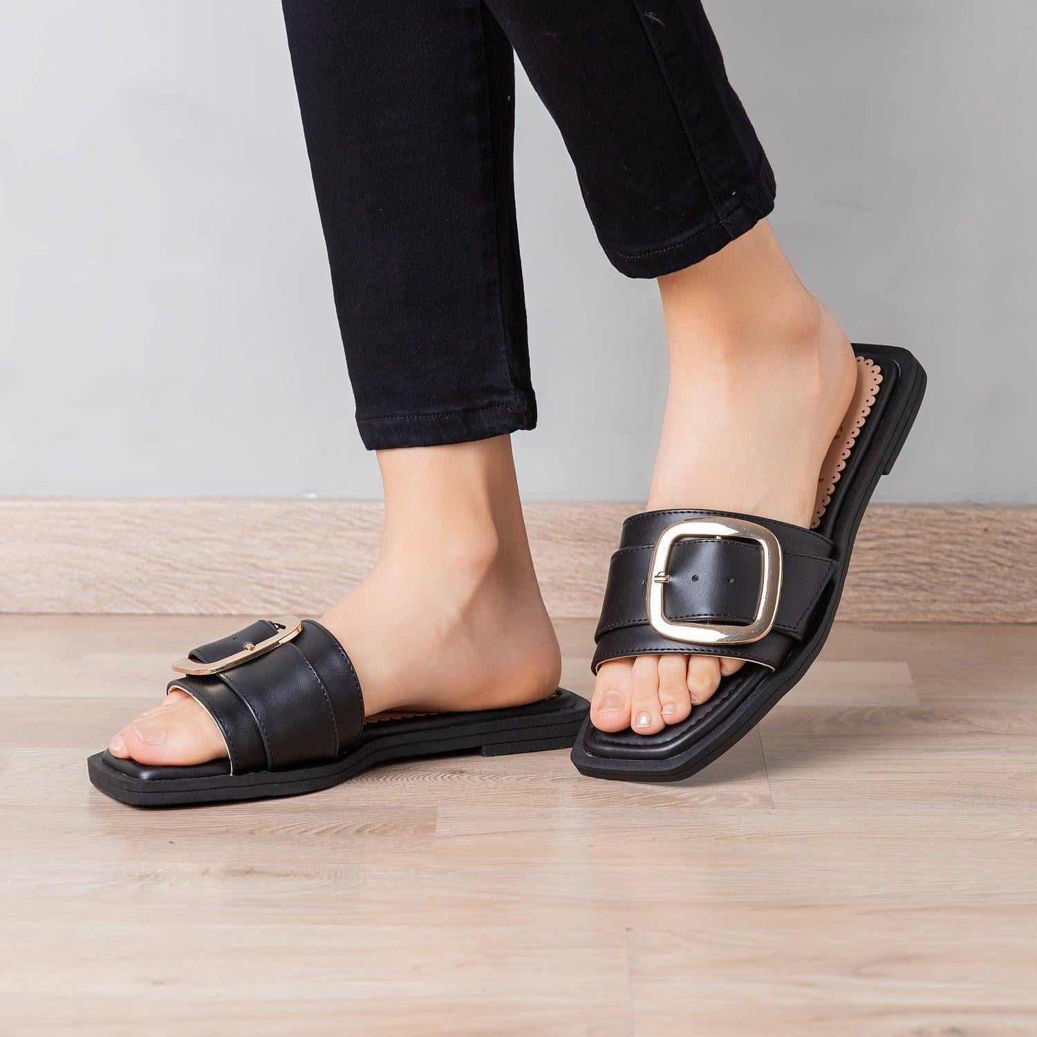 SANDALIAS CASUALES MUJER WILKENS NEGRO - 2