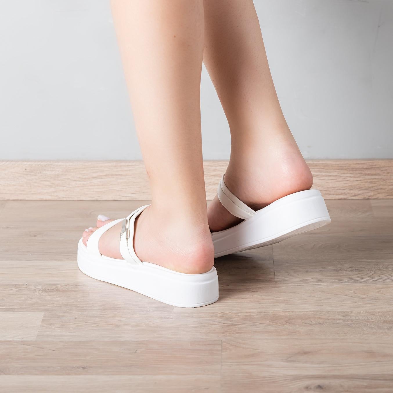 SANDALIAS CASUALES MUJER MARYORI BLANCO - 3
