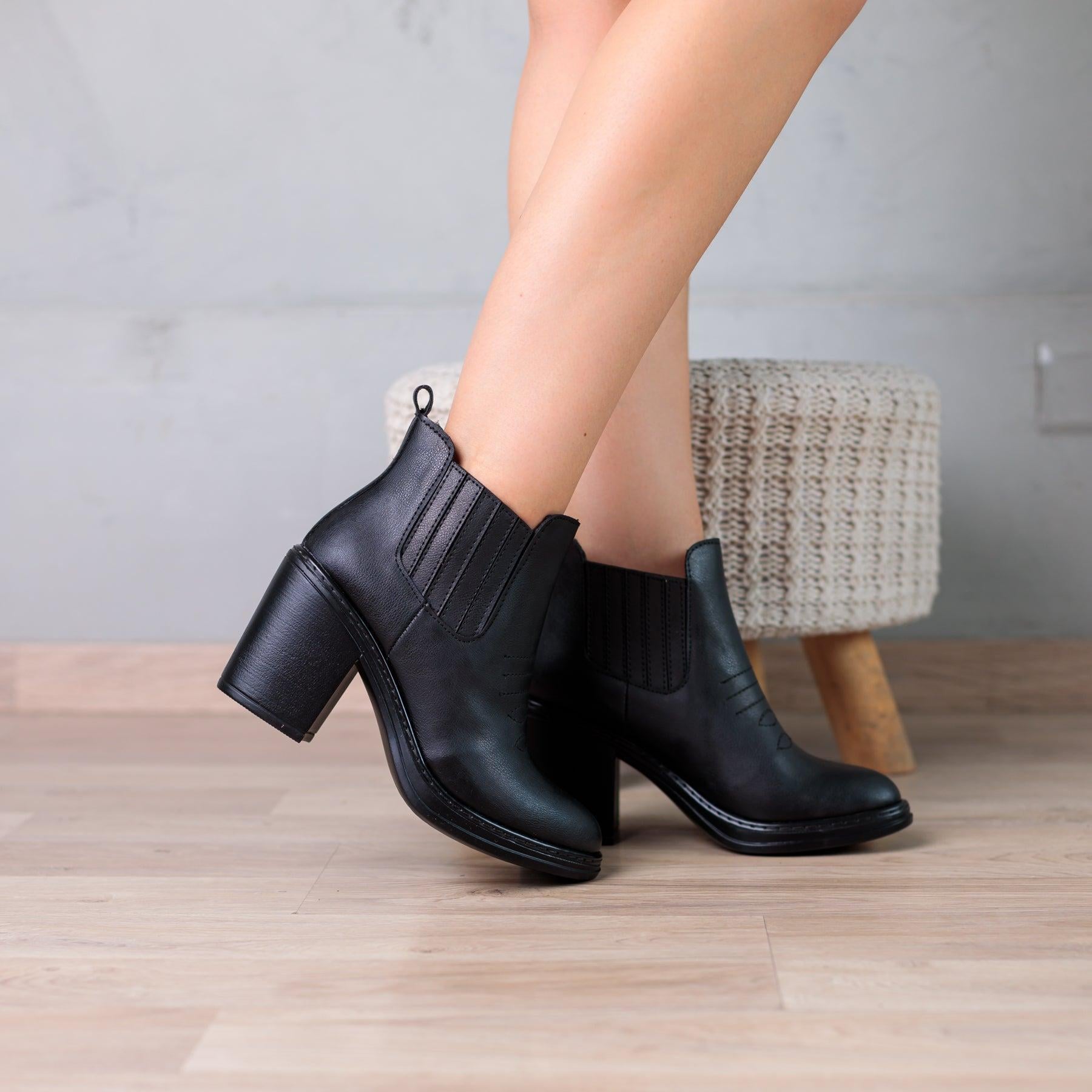 BOTAS MUJER TEXANA 2.0 NEGRO - 1