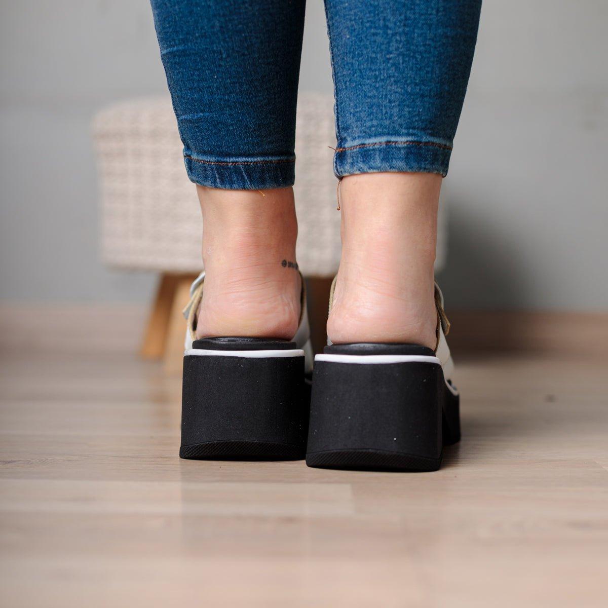 SANDALIAS CASUALES MUJER GUSTOV BLANCO - 3