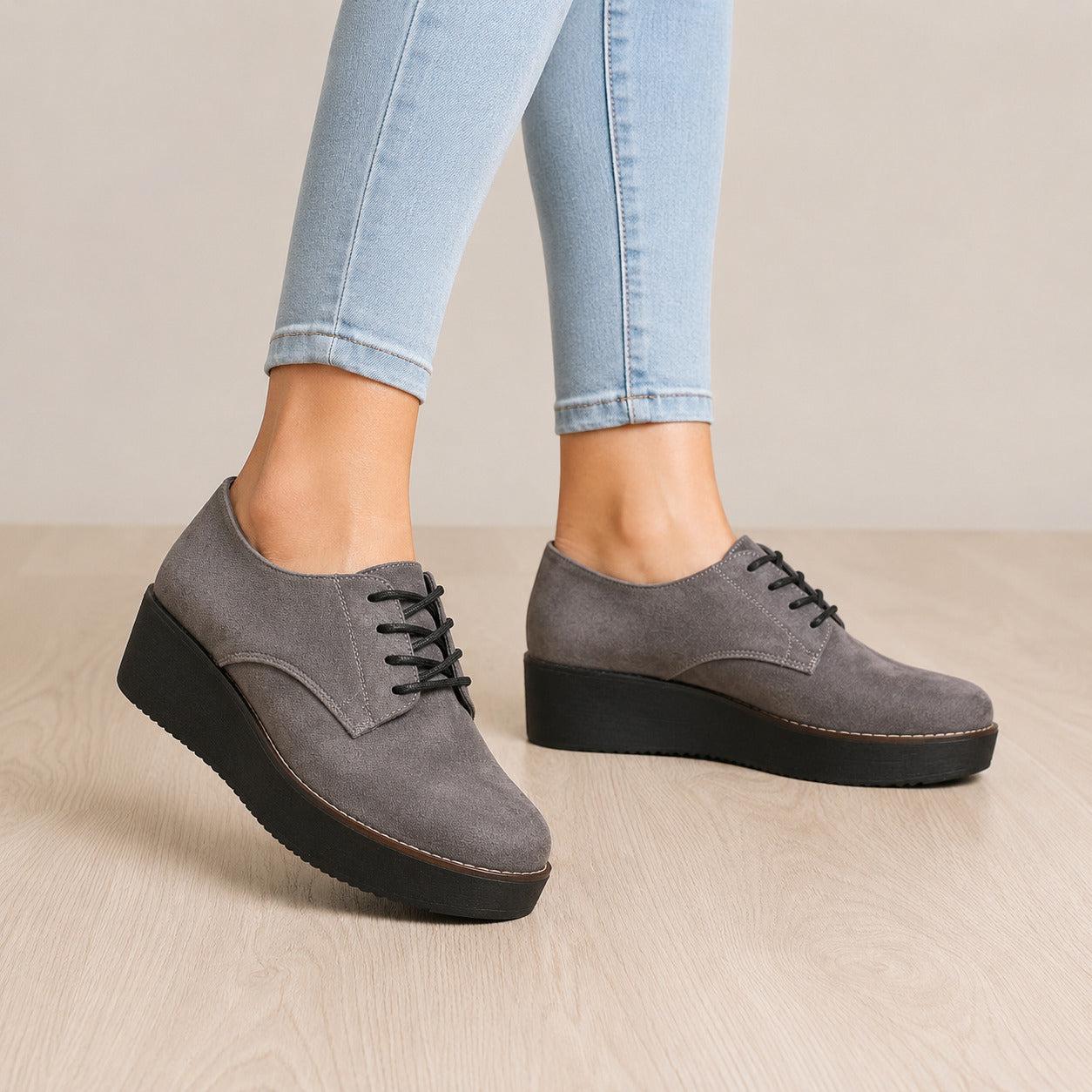 MOCASINES MUJER KENIA PLOMO - 1
