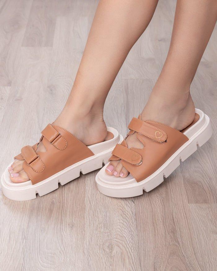 SANDALIAS CASUALES MUJER RIHANNA BEIGE - 1