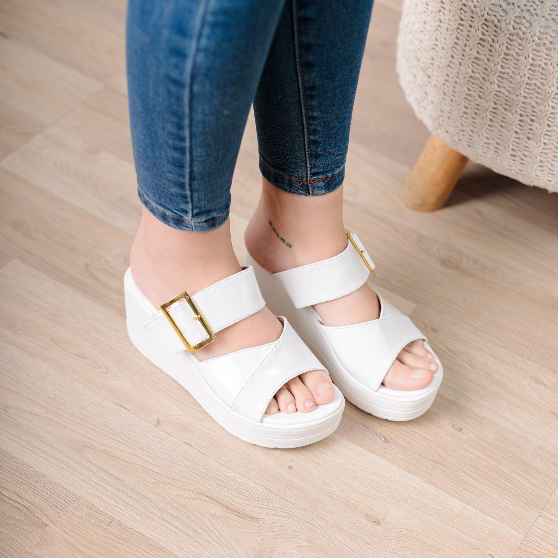 SANDALIAS CASUALES MUJER BOYZWY BLANCO - 1