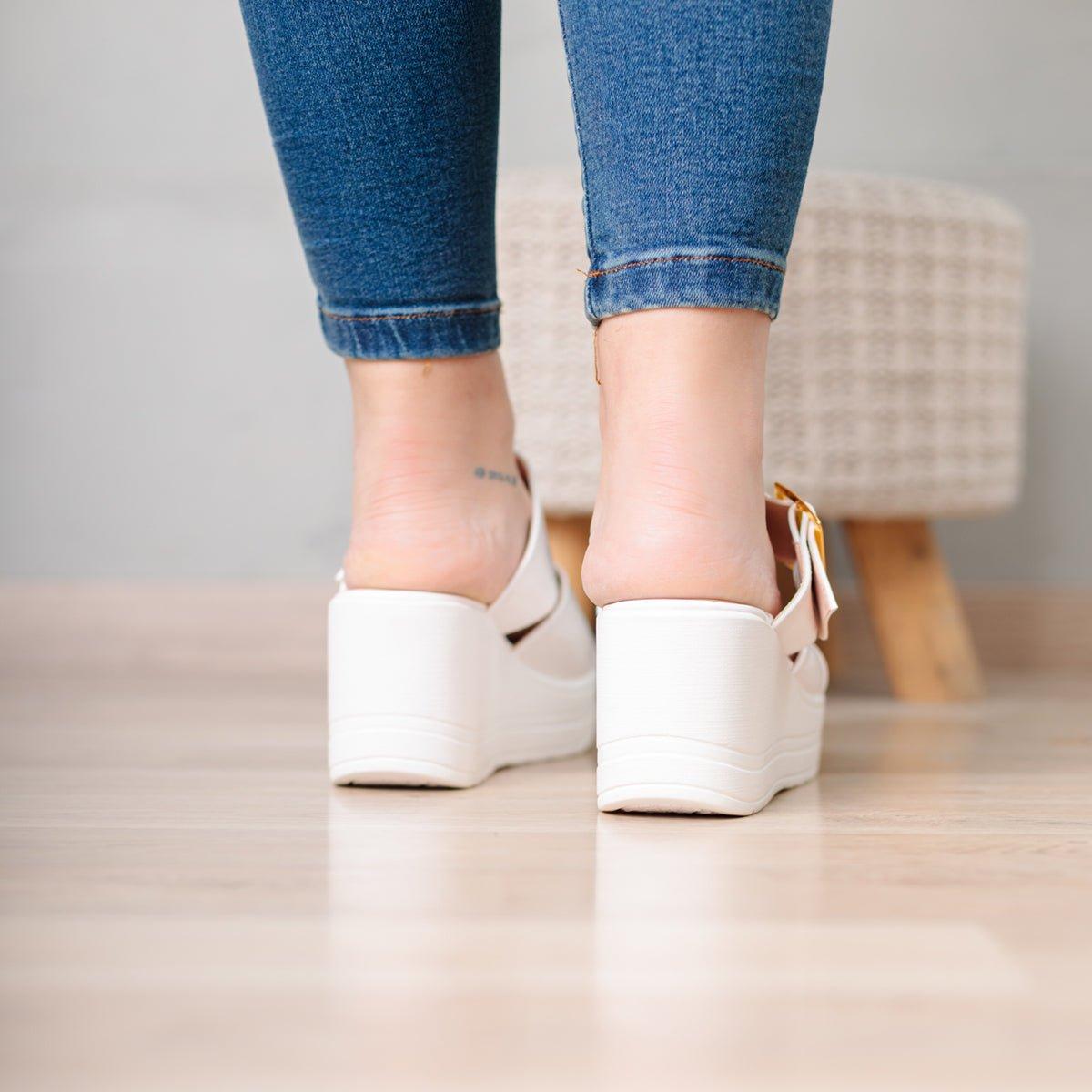 SANDALIAS CASUALES MUJER BOYZWY BLANCO - 3