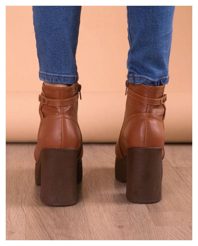 BOTAS MUJER TROYAN CAMEL - 3