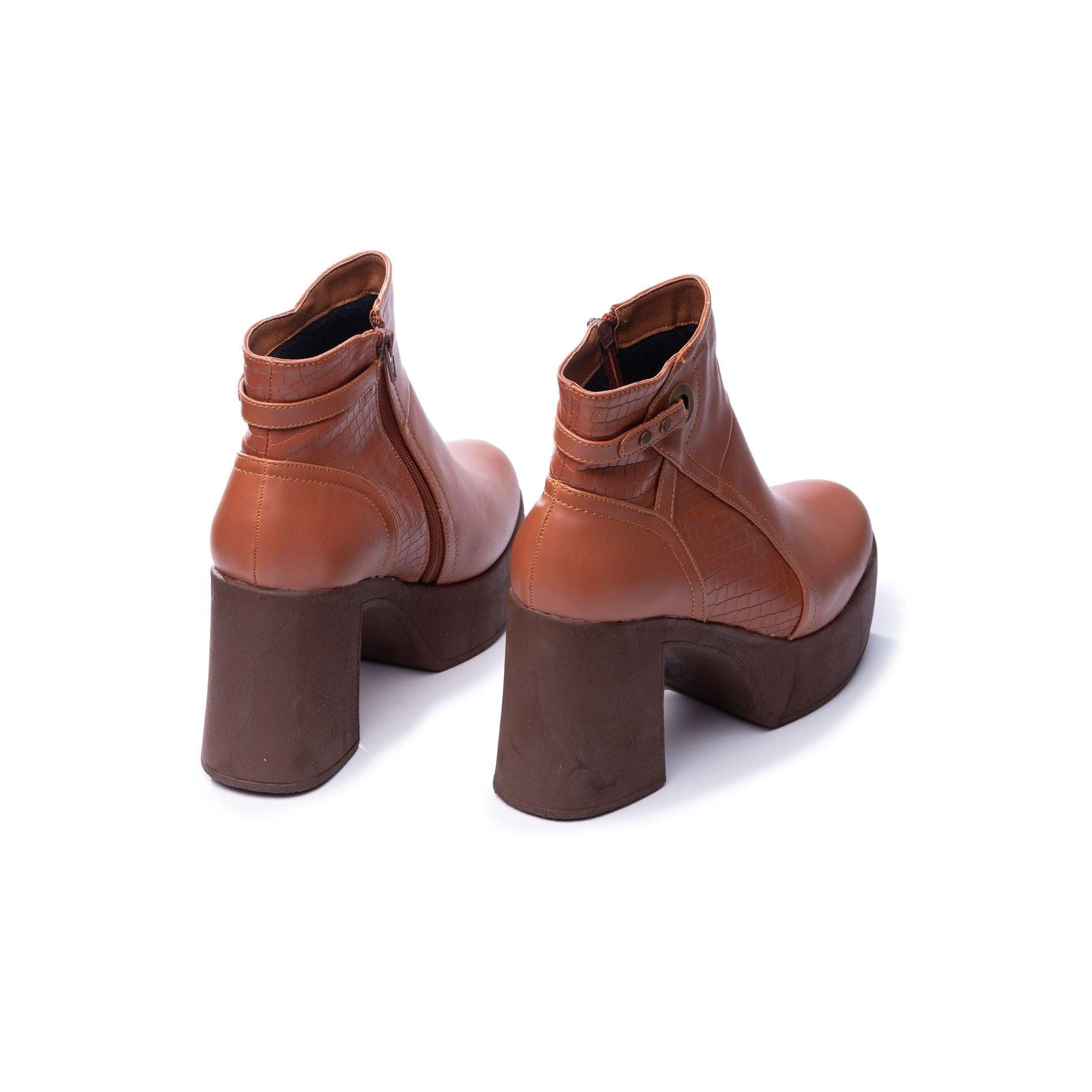 BOTAS MUJER TROYAN CAMEL - 6