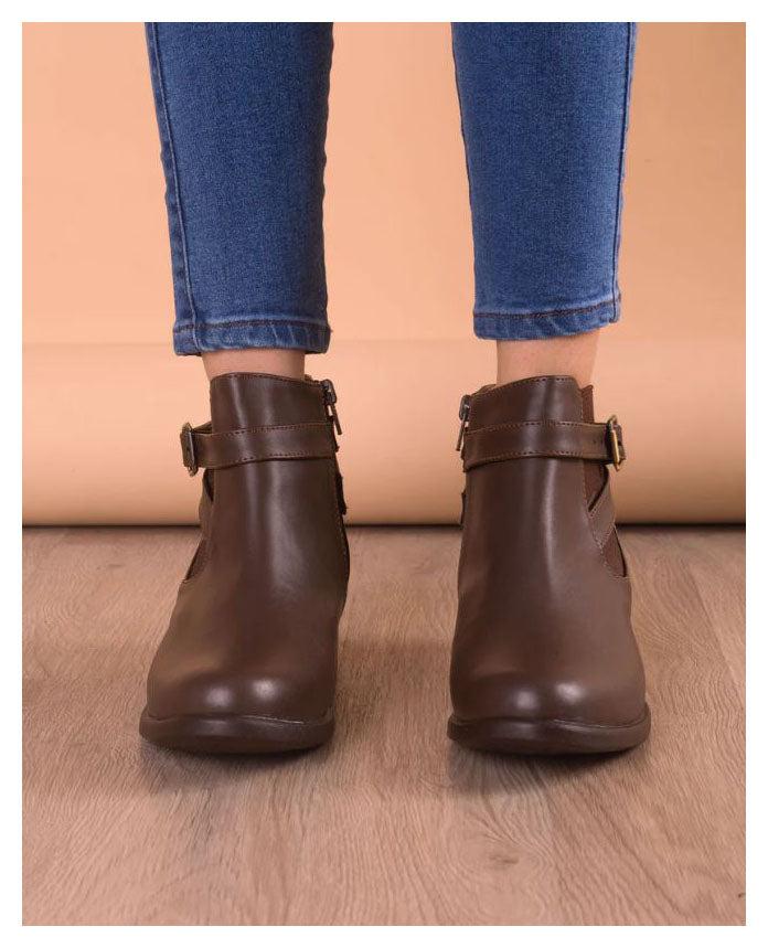 BOTINES MUJER SILVEN MARRON - 2