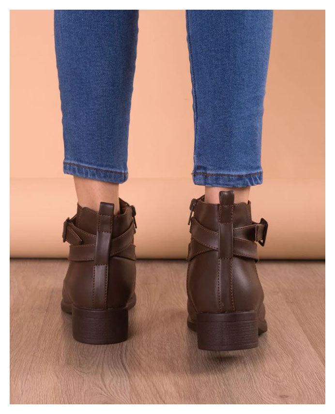 BOTINES MUJER SILVEN MARRON - 3