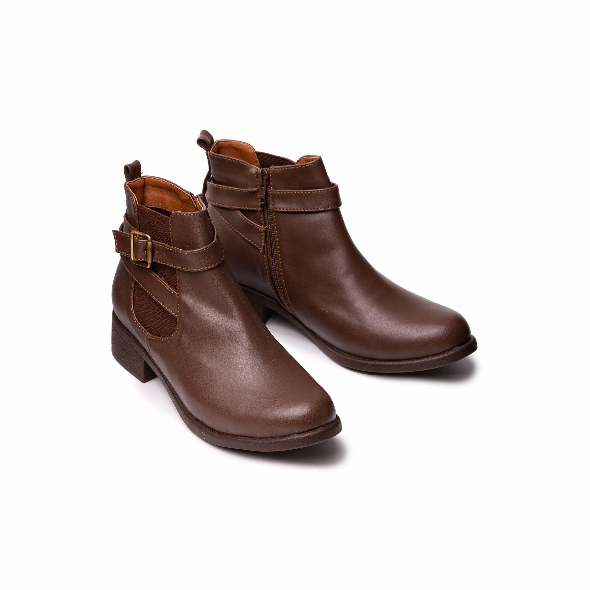 BOTINES MUJER SILVEN MARRON - 5