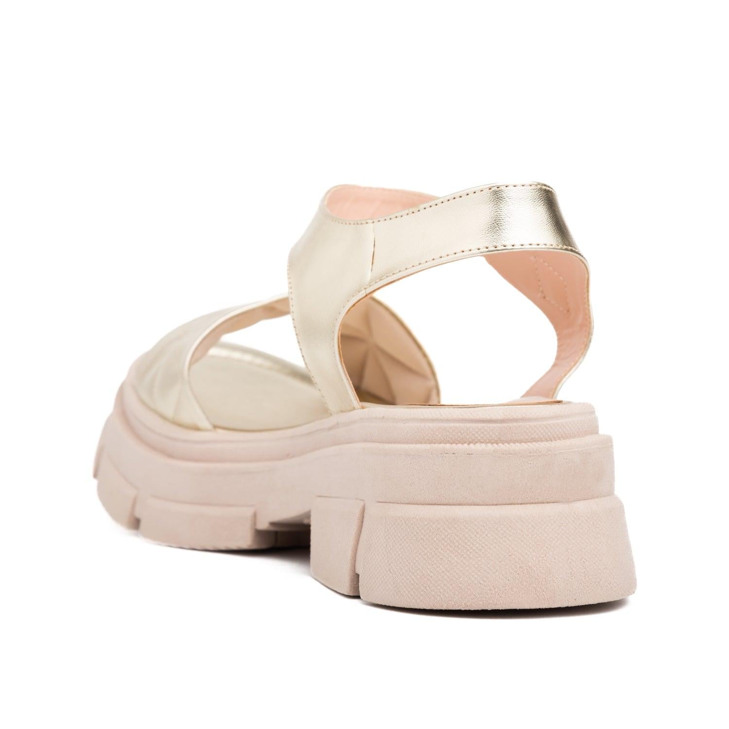 SANDALIAS CASUALES MUJER PRADA DORADO - 4