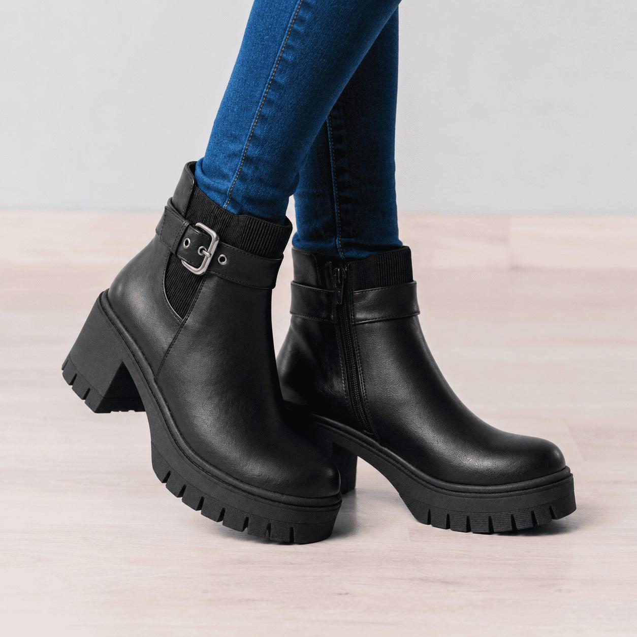 BOTAS MUJER LAR NEGRO - 1