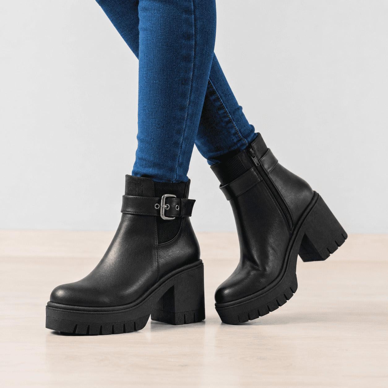 BOTAS MUJER LAR NEGRO - 3