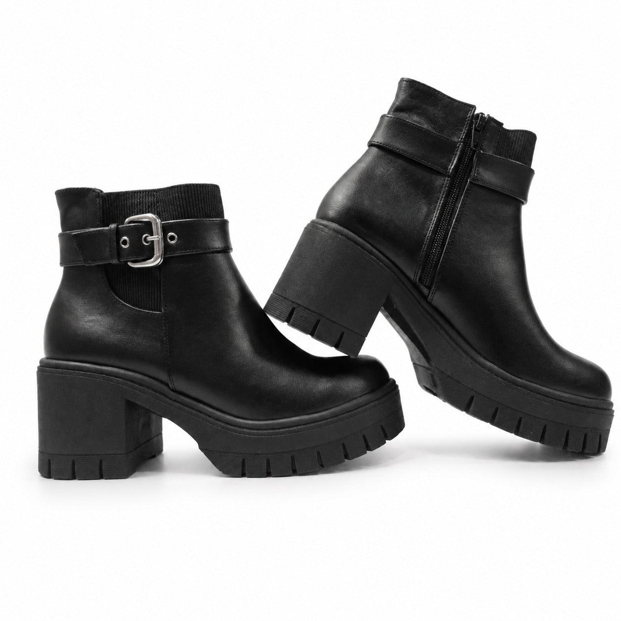 BOTAS MUJER LAR NEGRO - 7