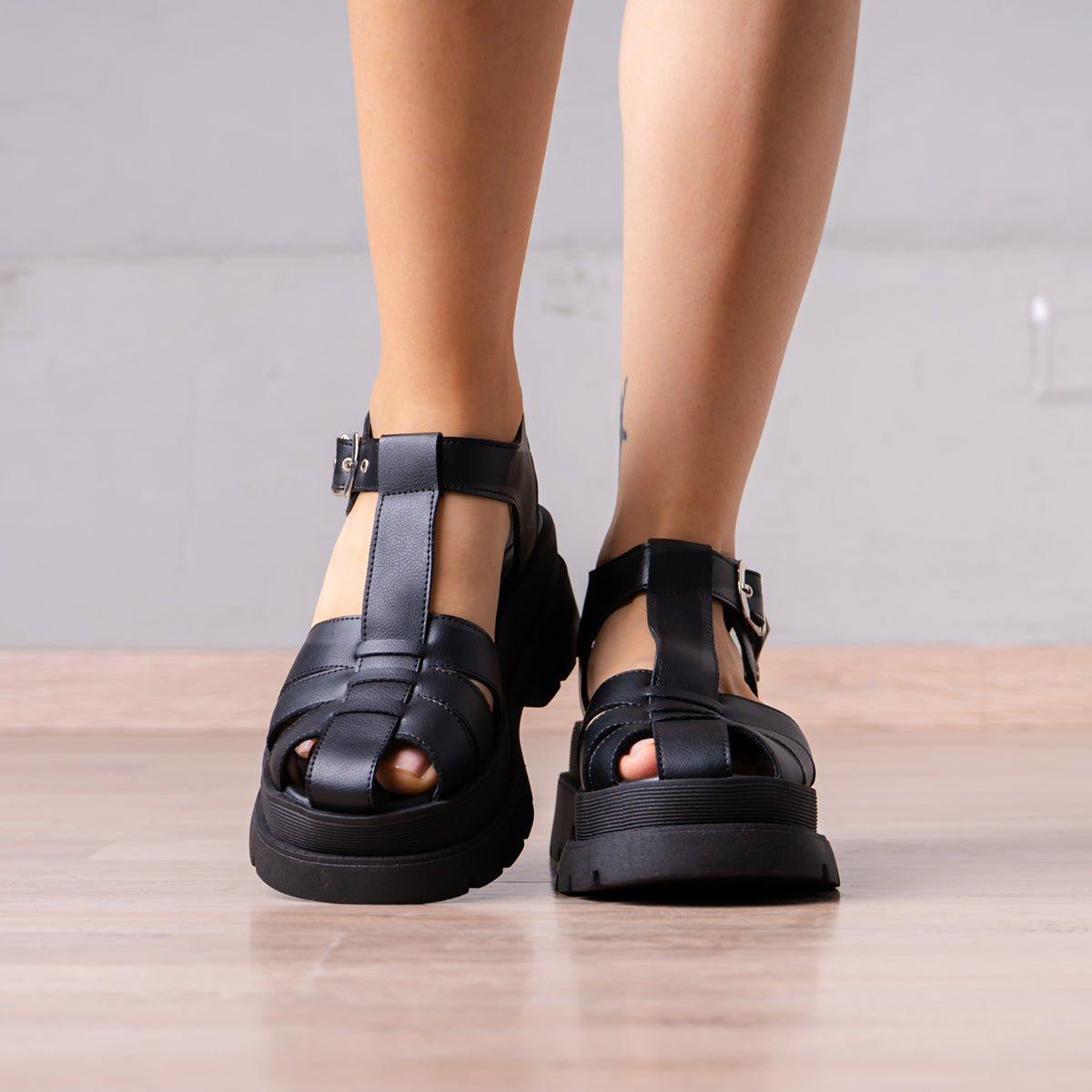 SANDALIAS CASUALES MUJER SANTA MARTA 2.0 NEGRO - 2