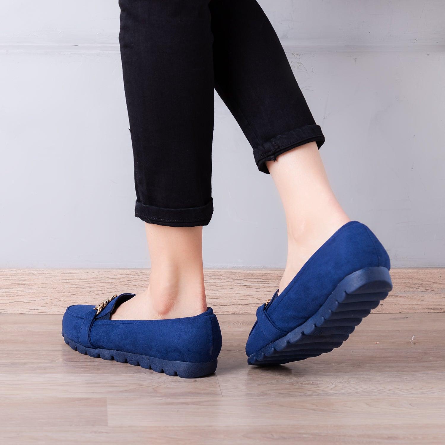 MOCASINES MUJER CARMELO AZUL - 3