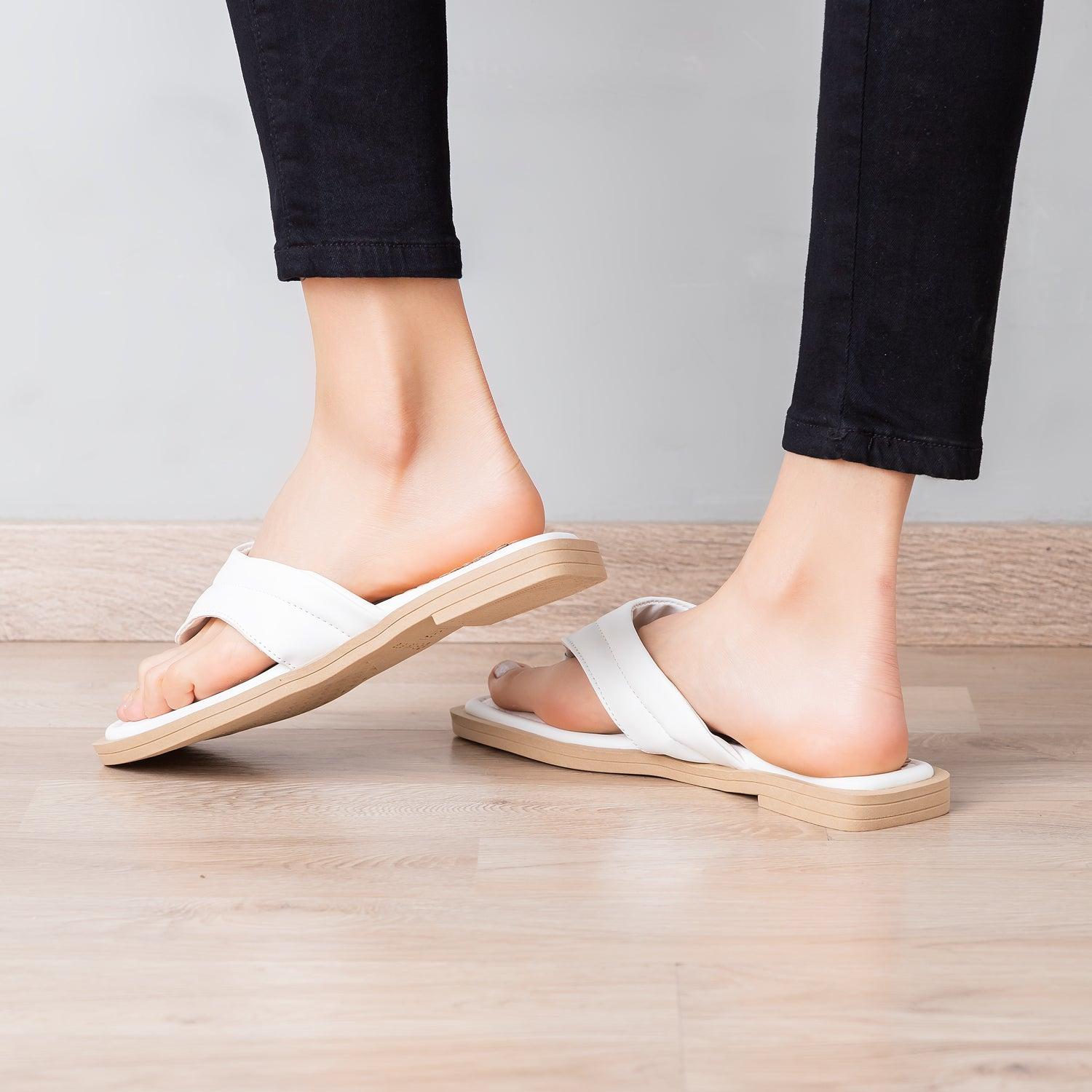 SANDALIAS CASUALES MUJER NICOLE BLANCO - 3