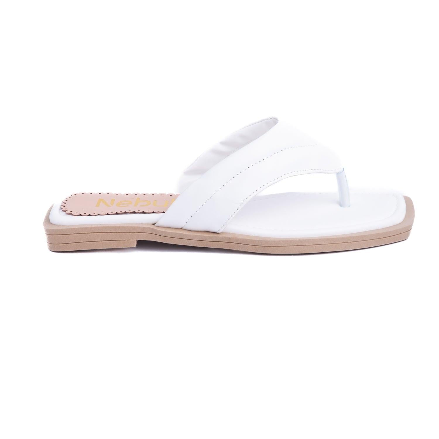 SANDALIAS CASUALES MUJER NICOLE BLANCO - 4