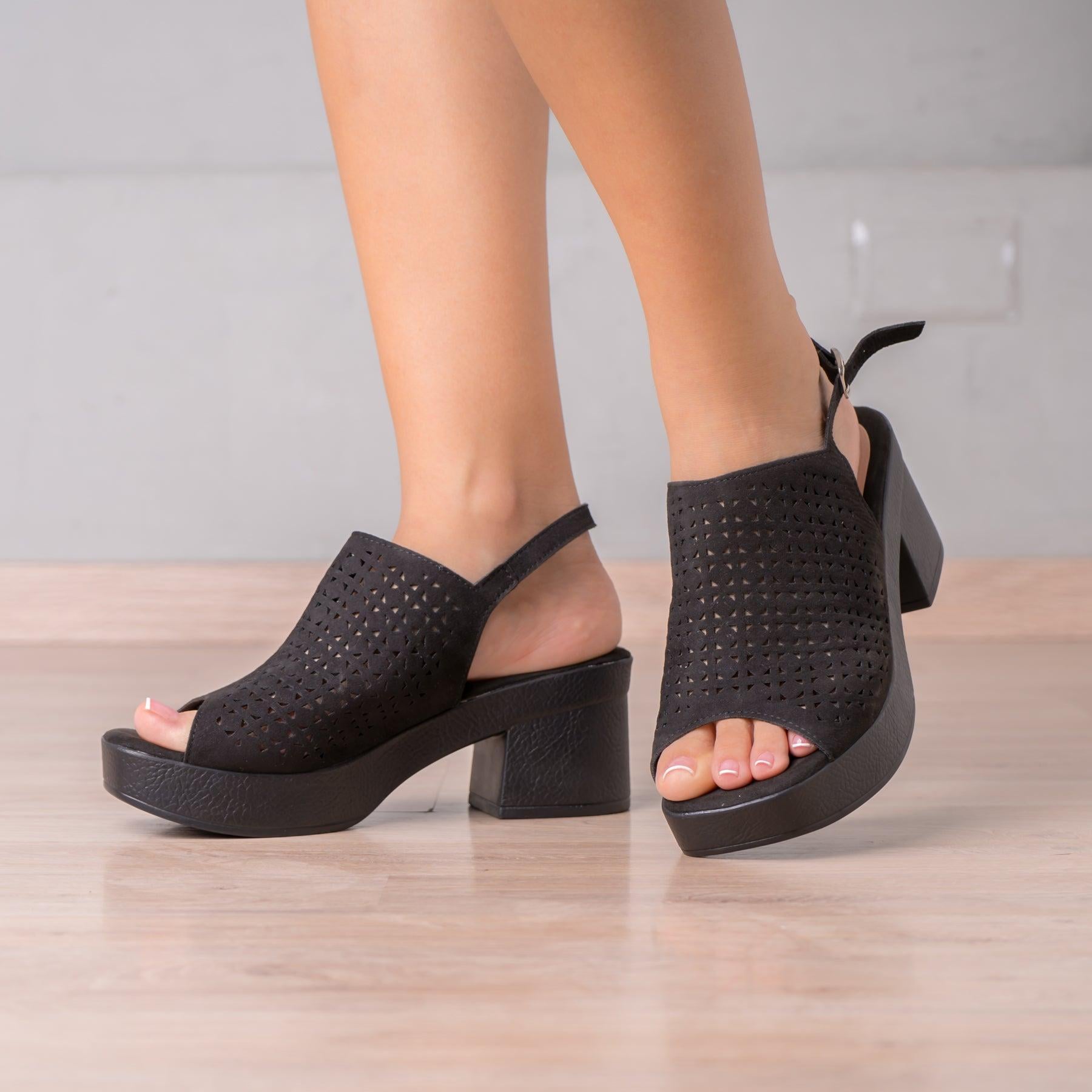 SANDALIAS MUJER BONNIE NEGRO - 1