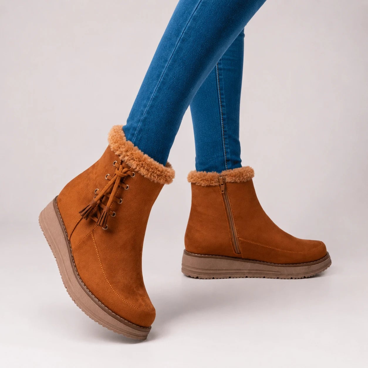 BOTINES MUJER BENI CAMEL - 3