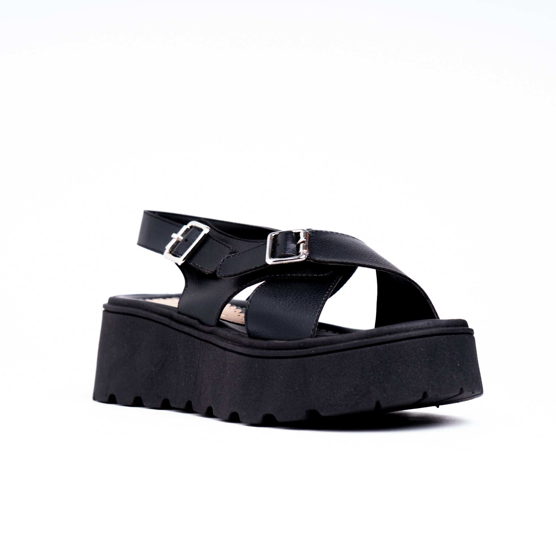 SANDALIAS CASUALES MUJER ALESIO NEGRO - 5