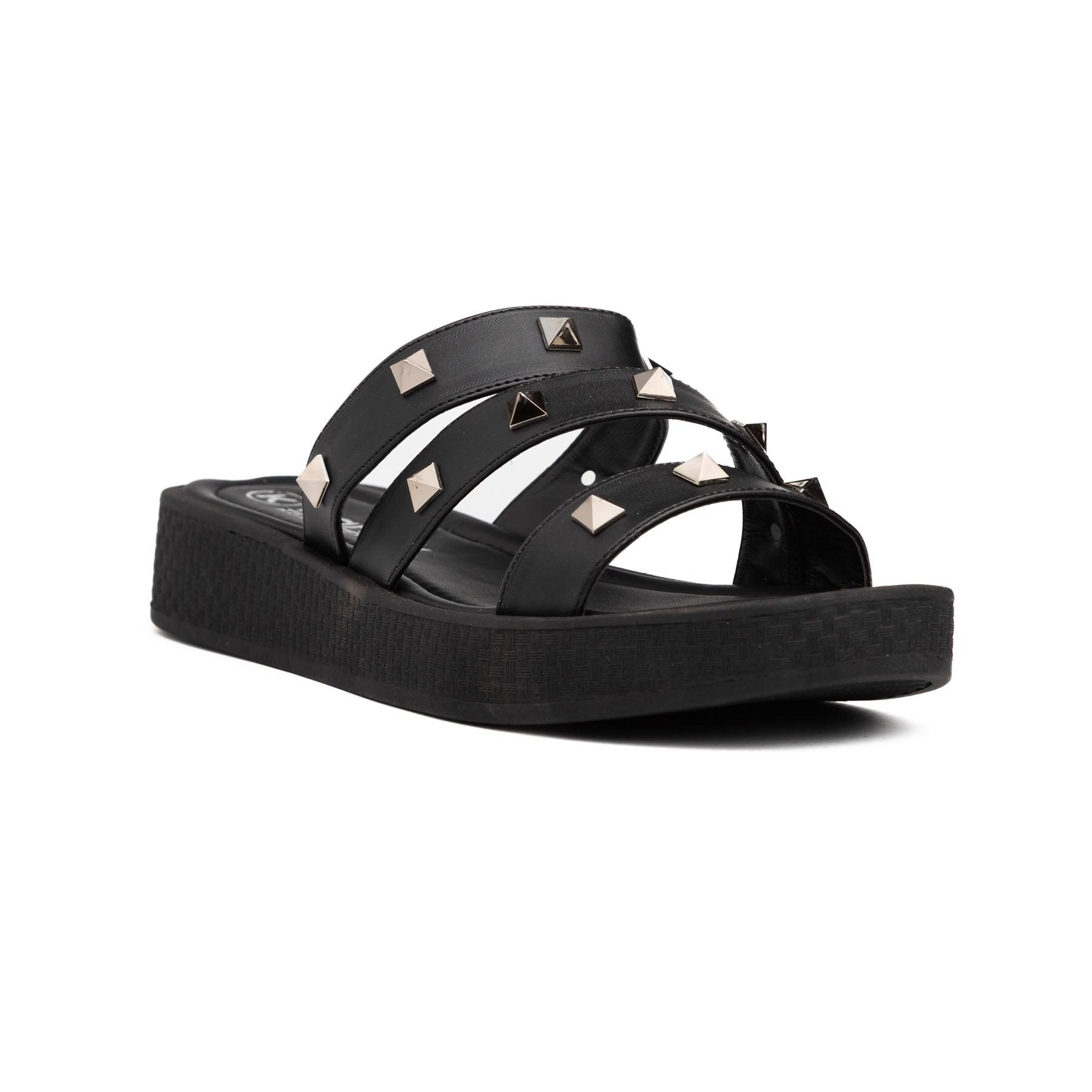SANDALIAS CASUALES MUJER MONZA NEGRO - 3