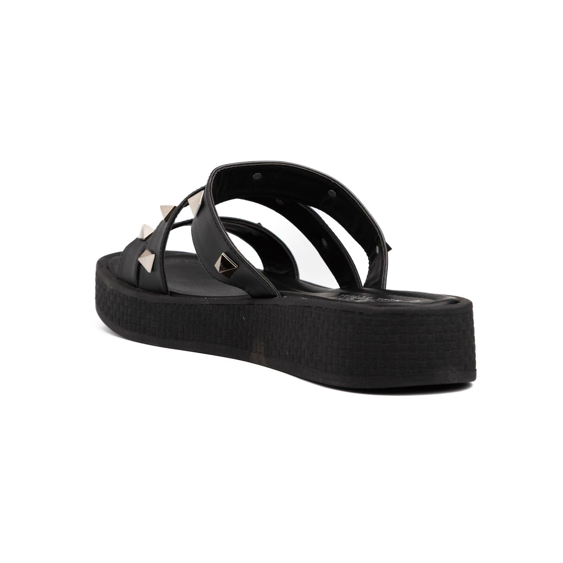 SANDALIAS CASUALES MUJER MONZA NEGRO - 4