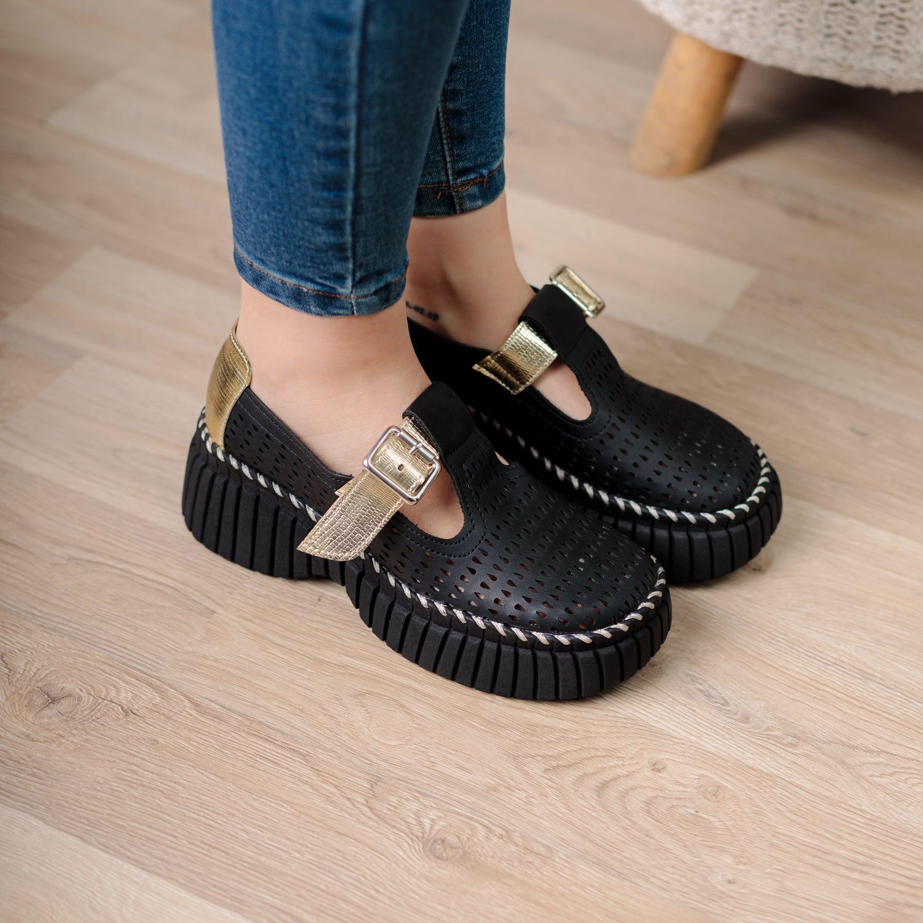 SANDALIAS CASUALES MUJER VESTY NEGRO - 1