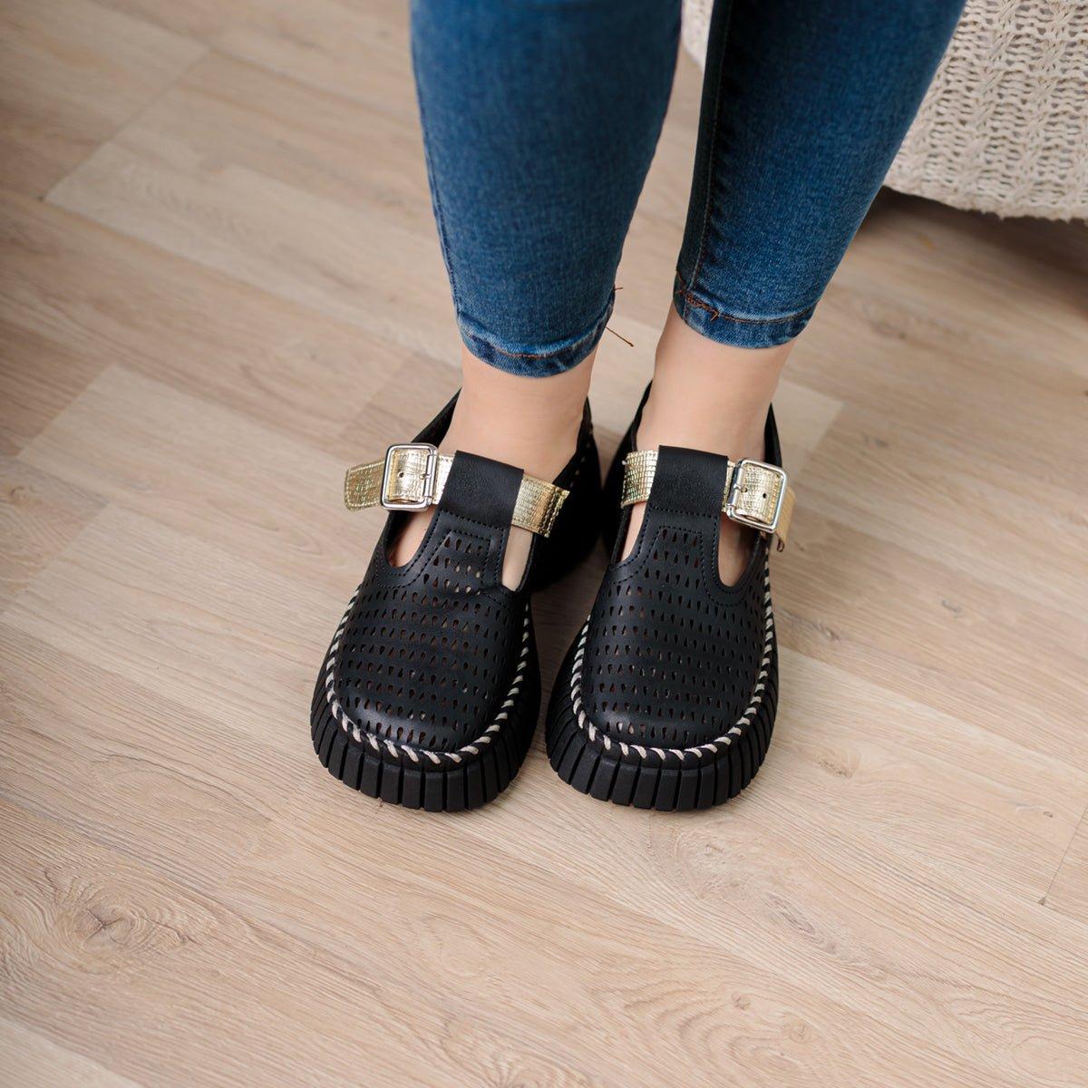 SANDALIAS CASUALES MUJER VESTY NEGRO - 2
