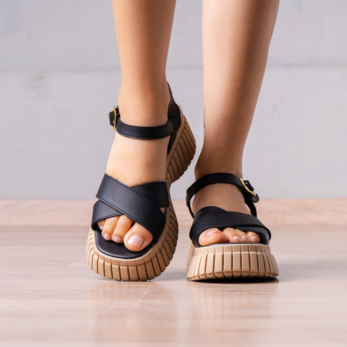 SANDALIAS CASUALES MUJER AMBERTH NEGRO - 2