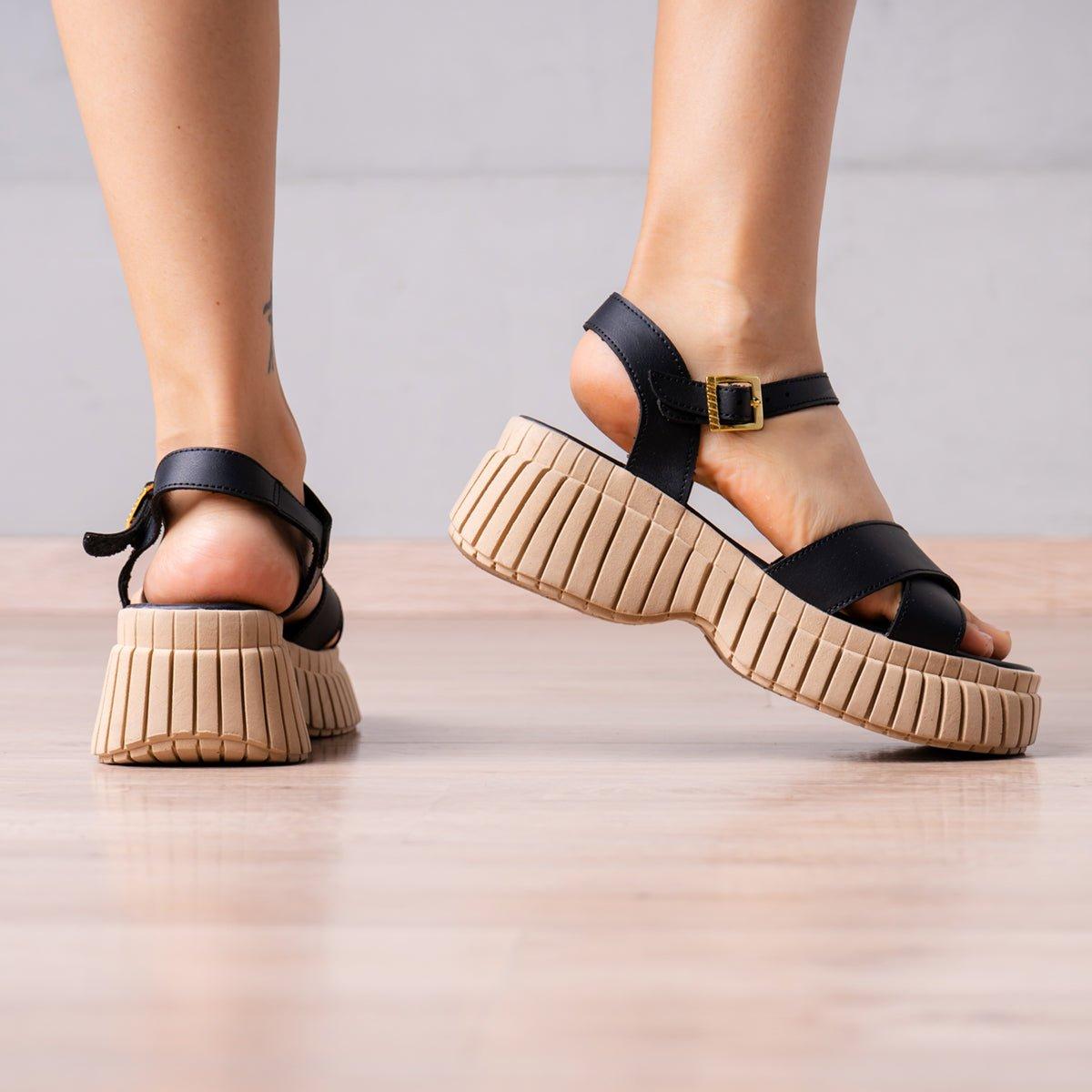 SANDALIAS CASUALES MUJER AMBERTH NEGRO - 3