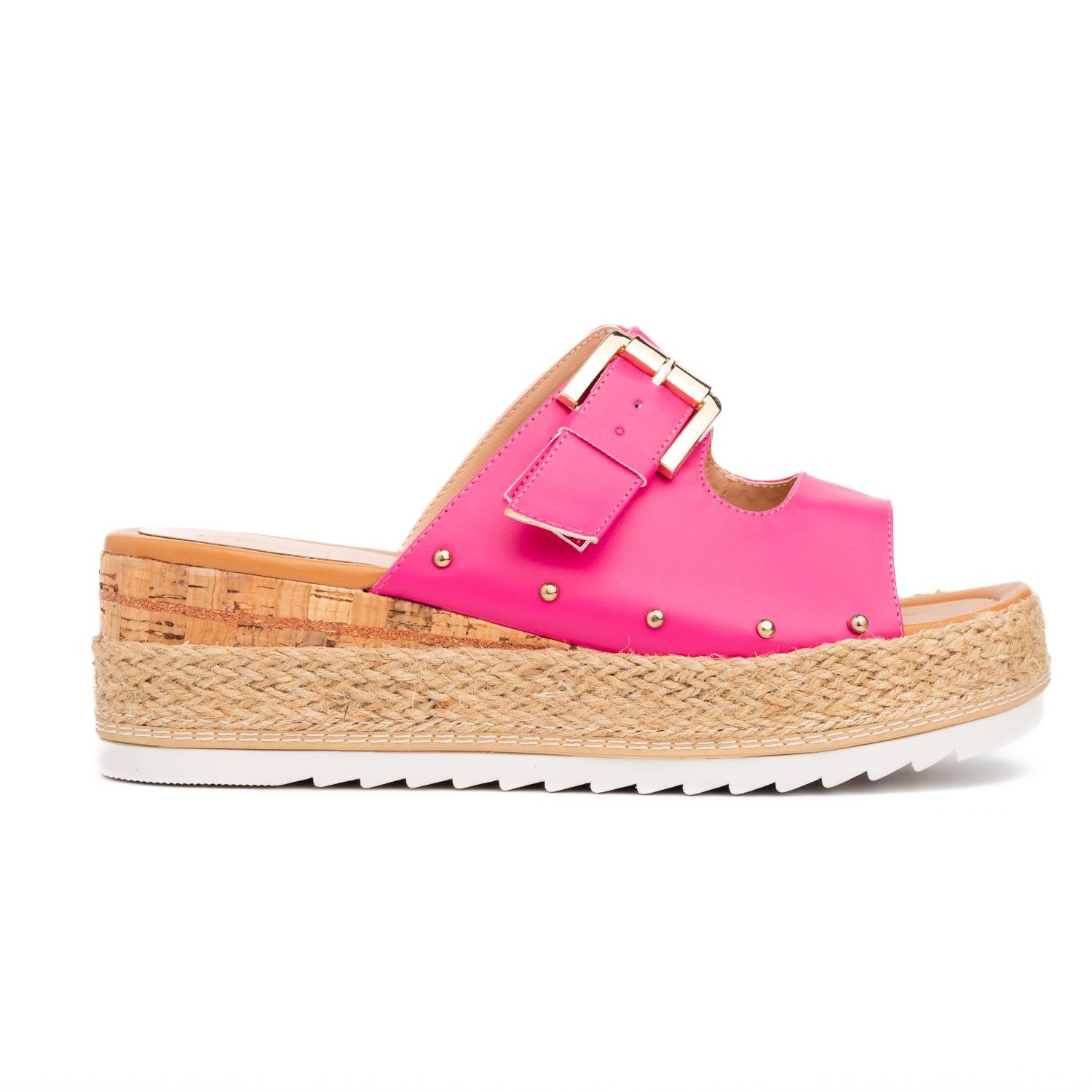SANDALIAS CASUALES MUJER SERENA FUCSIA - 2
