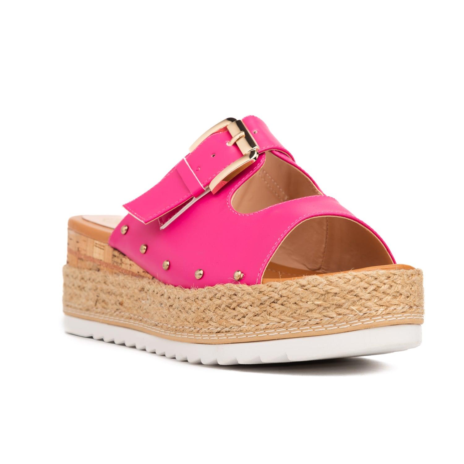 SANDALIAS CASUALES MUJER SERENA FUCSIA - 3