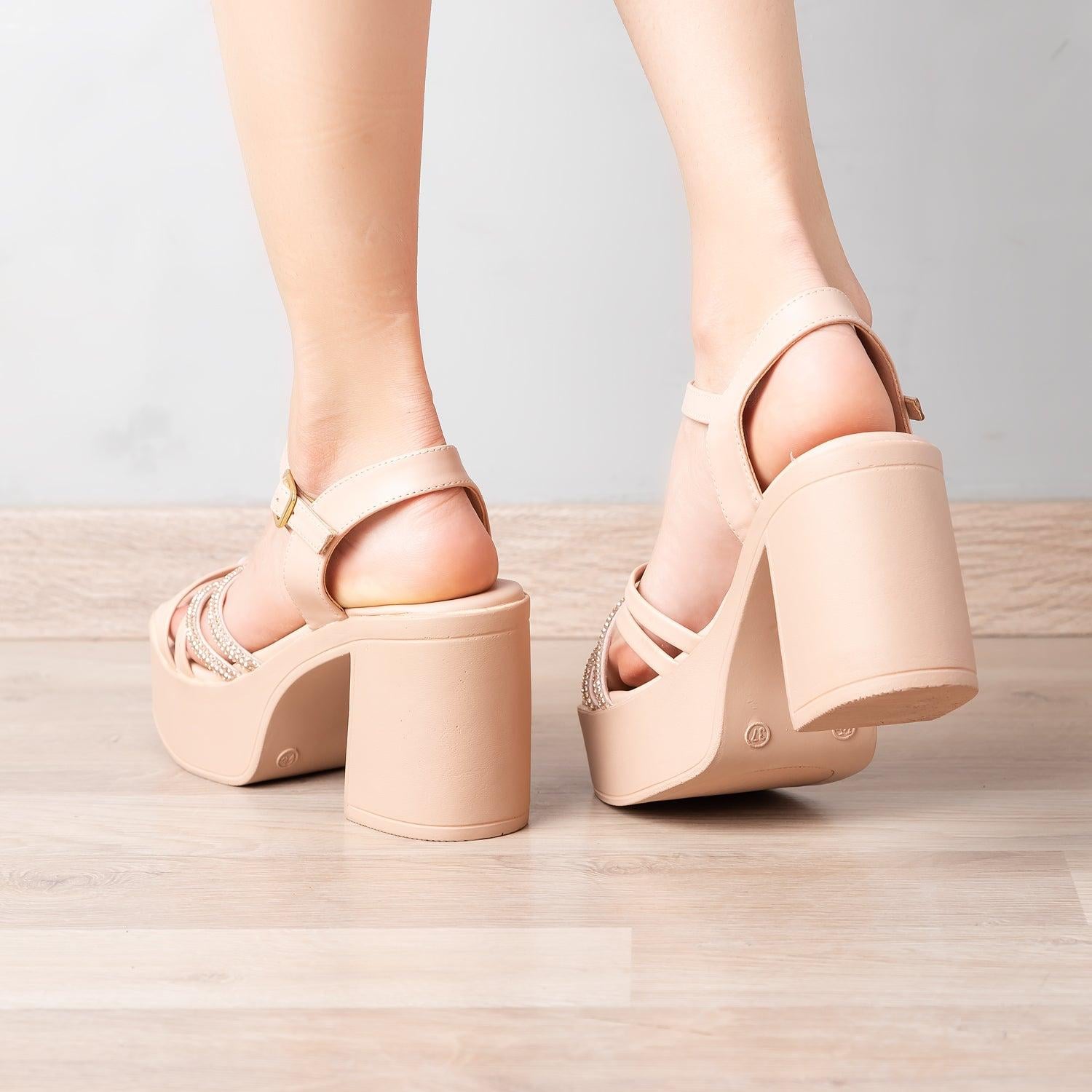 SANDALIAS DE VESTIR MUJER YANCI NUDE - 3