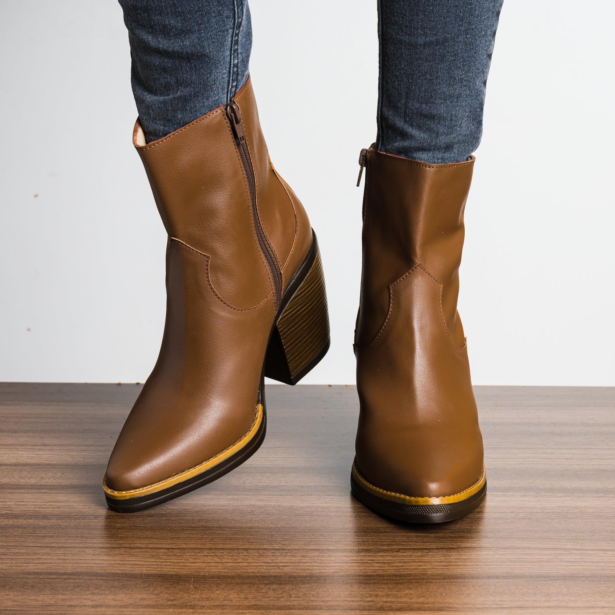 BOTAS MUJER ZTEICY MARRÓN - 2