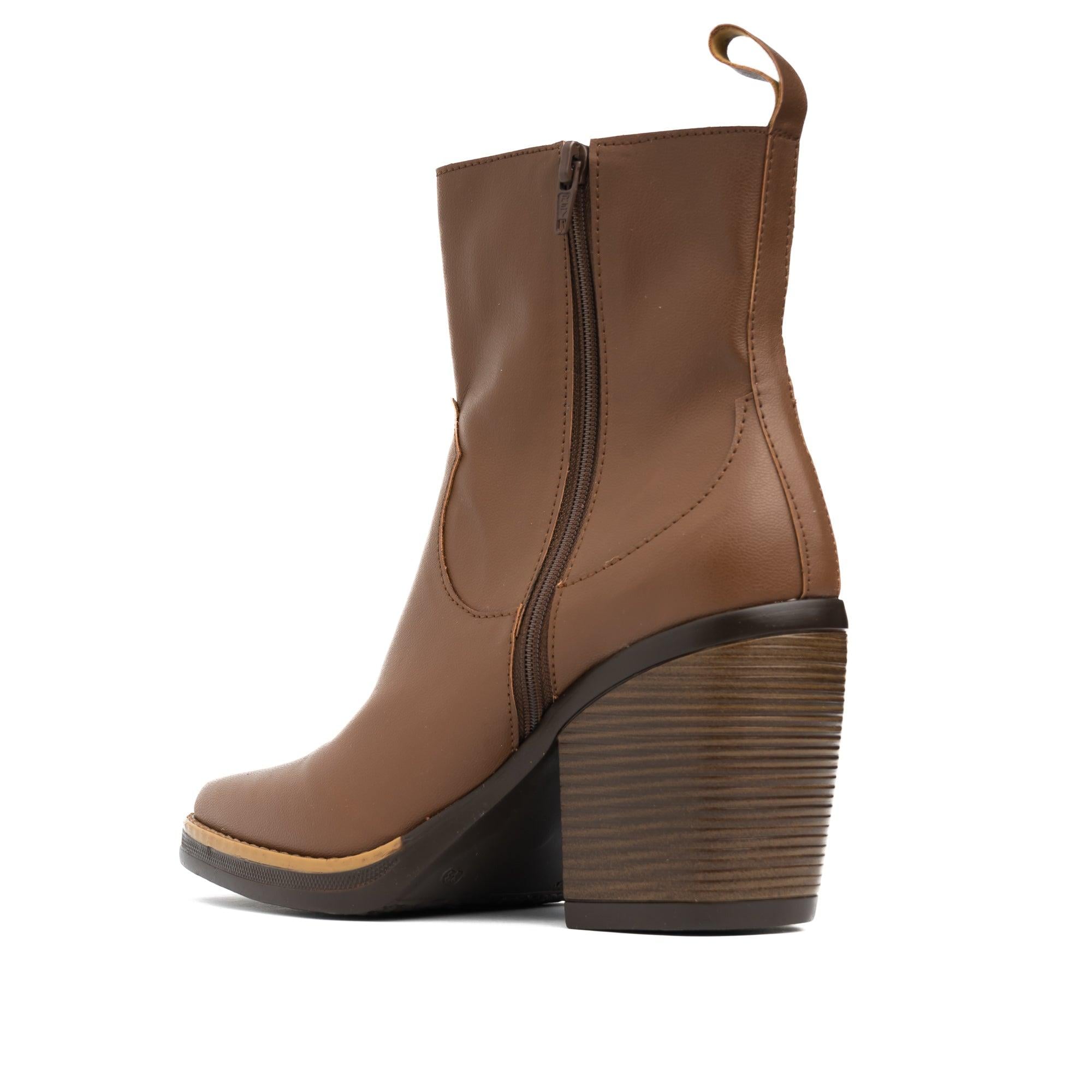 BOTAS MUJER ZTEICY MARRÓN - 6