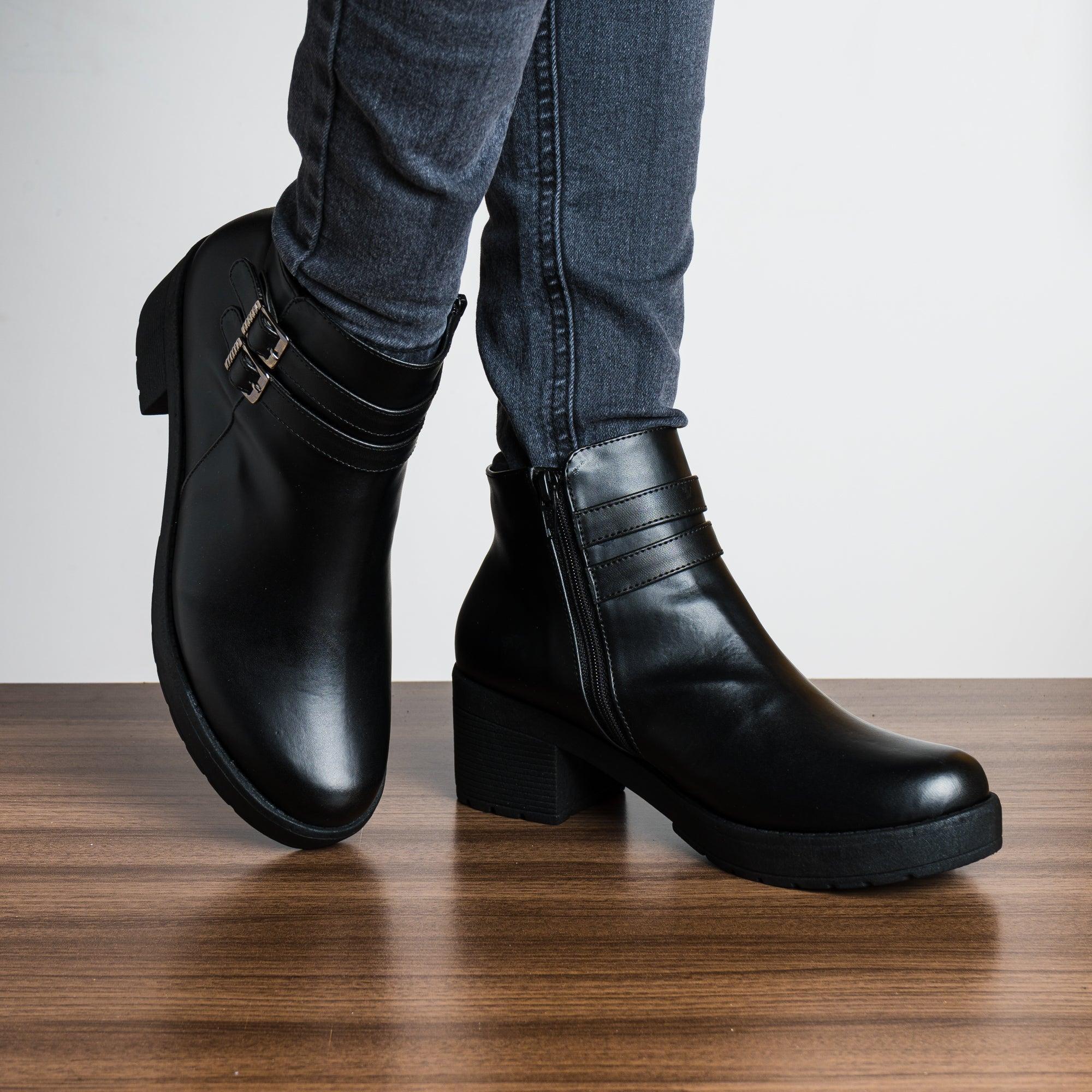 BOTIN MUJER FURRY NEGRO 2 - 1