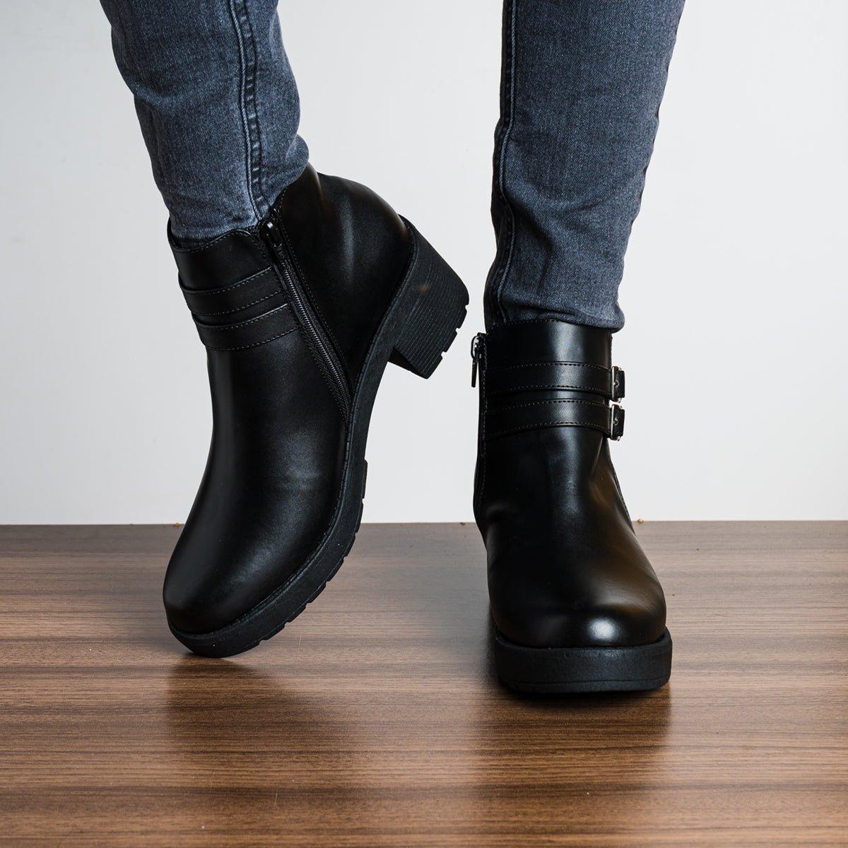 BOTIN MUJER FURRY NEGRO 2 - 2