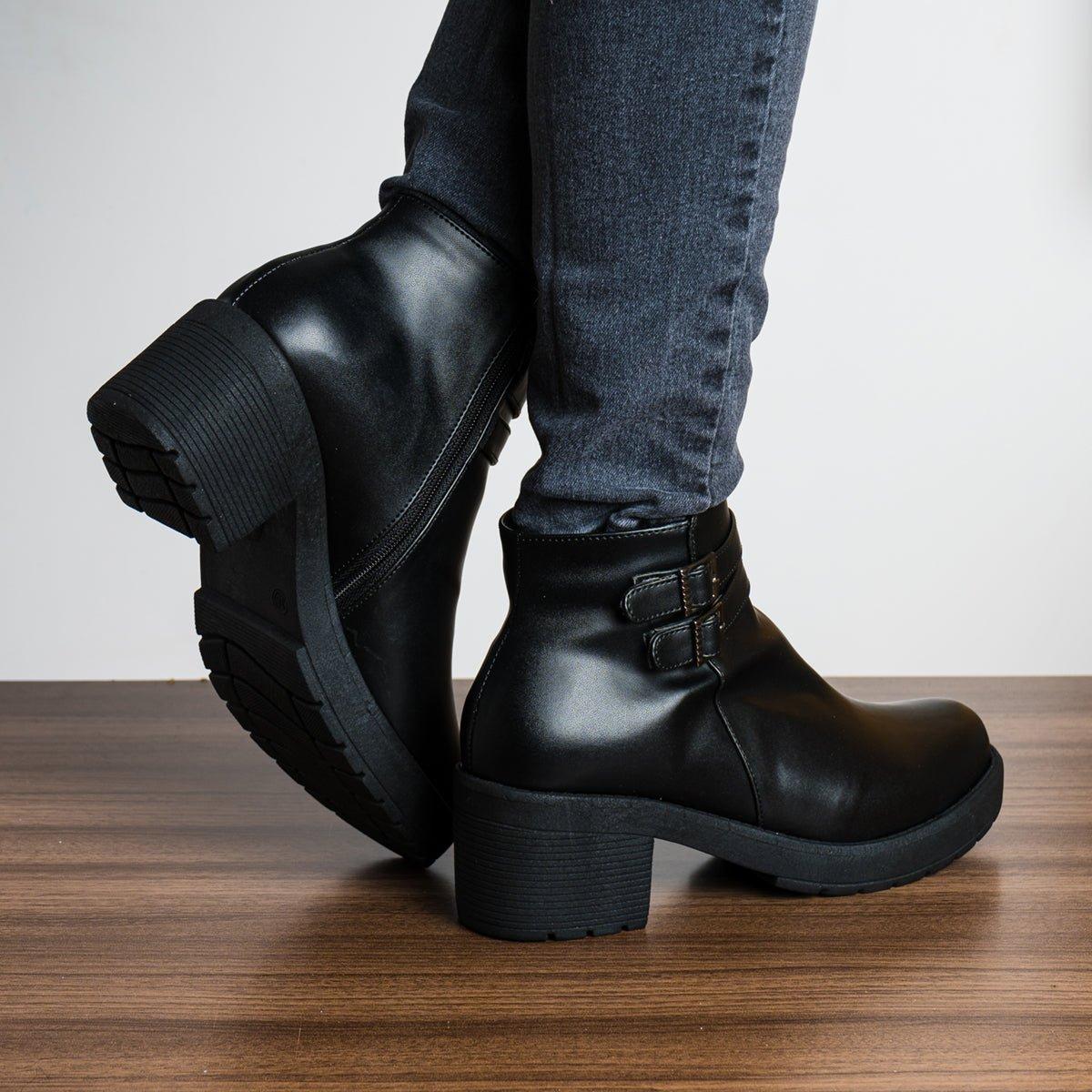 BOTIN MUJER FURRY NEGRO 2 - 3