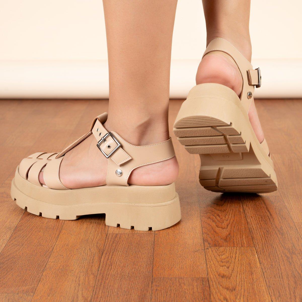 SANDALIAS CASUALES MUJER SANTA MARTA 2.0 BEIGE - 3