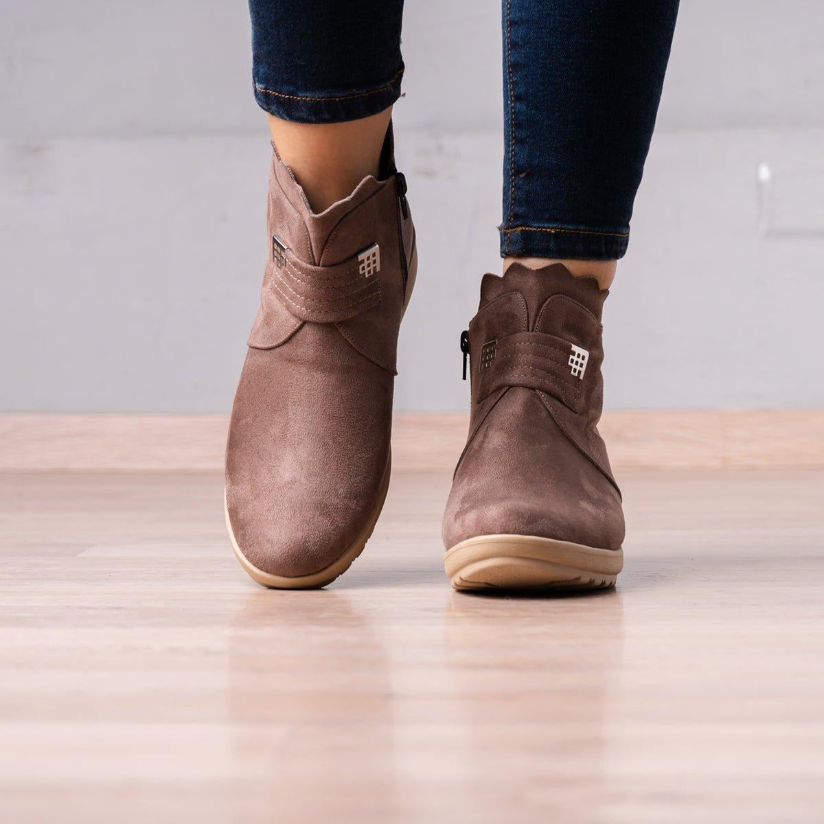BOTINES MUJER ZURY TOPO - 2