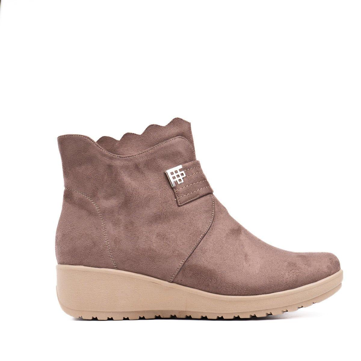 BOTINES MUJER ZURY TOPO - 4