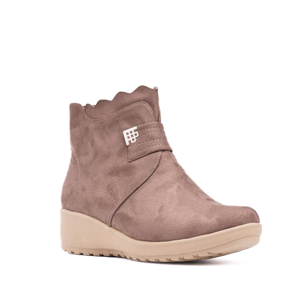 BOTINES MUJER ZURY TOPO - 5