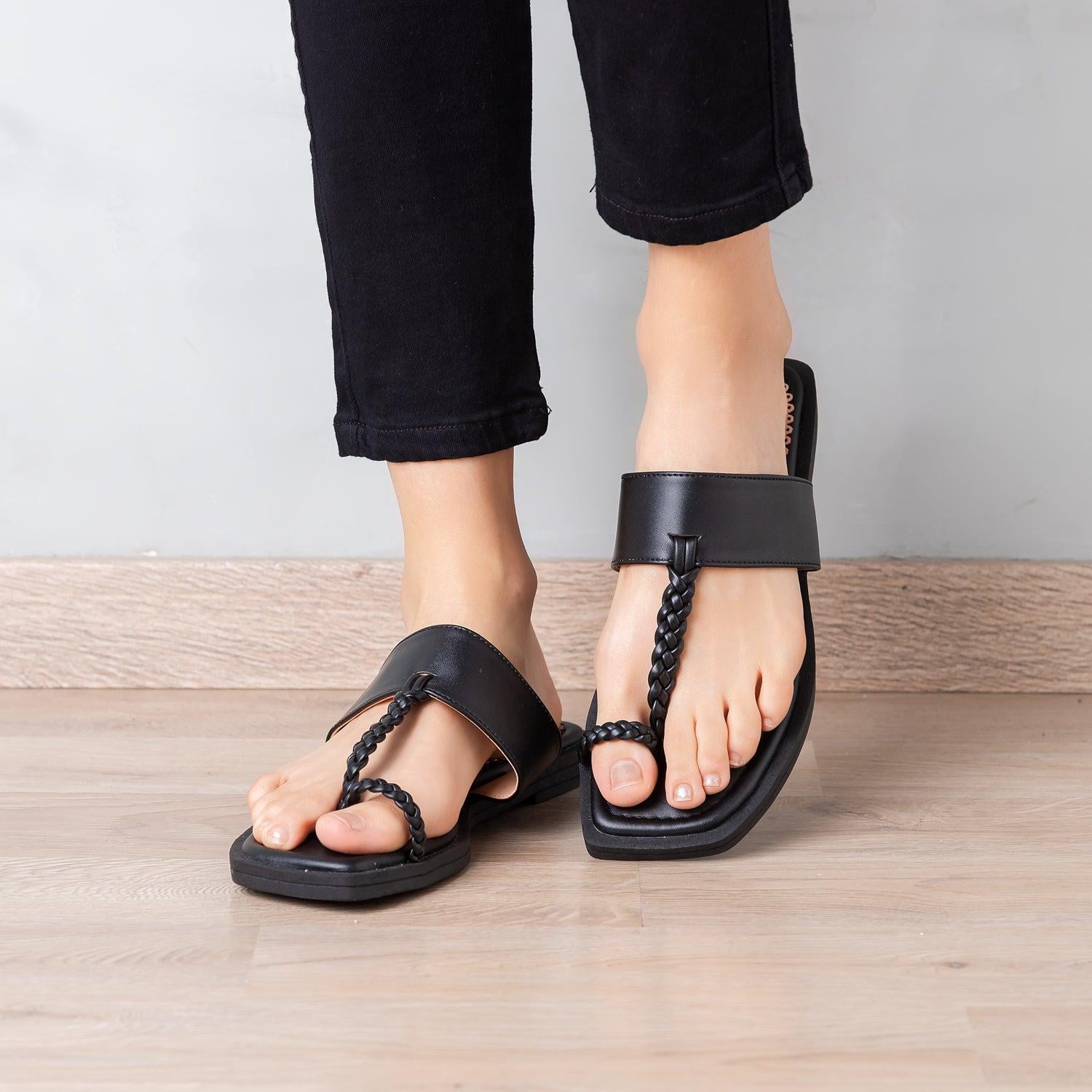 SANDALIAS CASUALES MUJER PAYTON NEGRO - 1